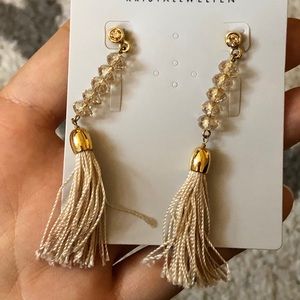 Swarovski earrings with tassel